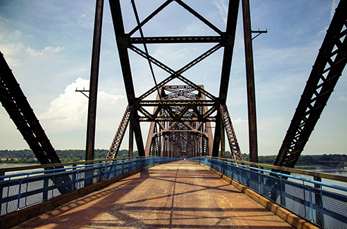 Puente Chain of Rocks, en la frontera entre Illinois y Missouri.